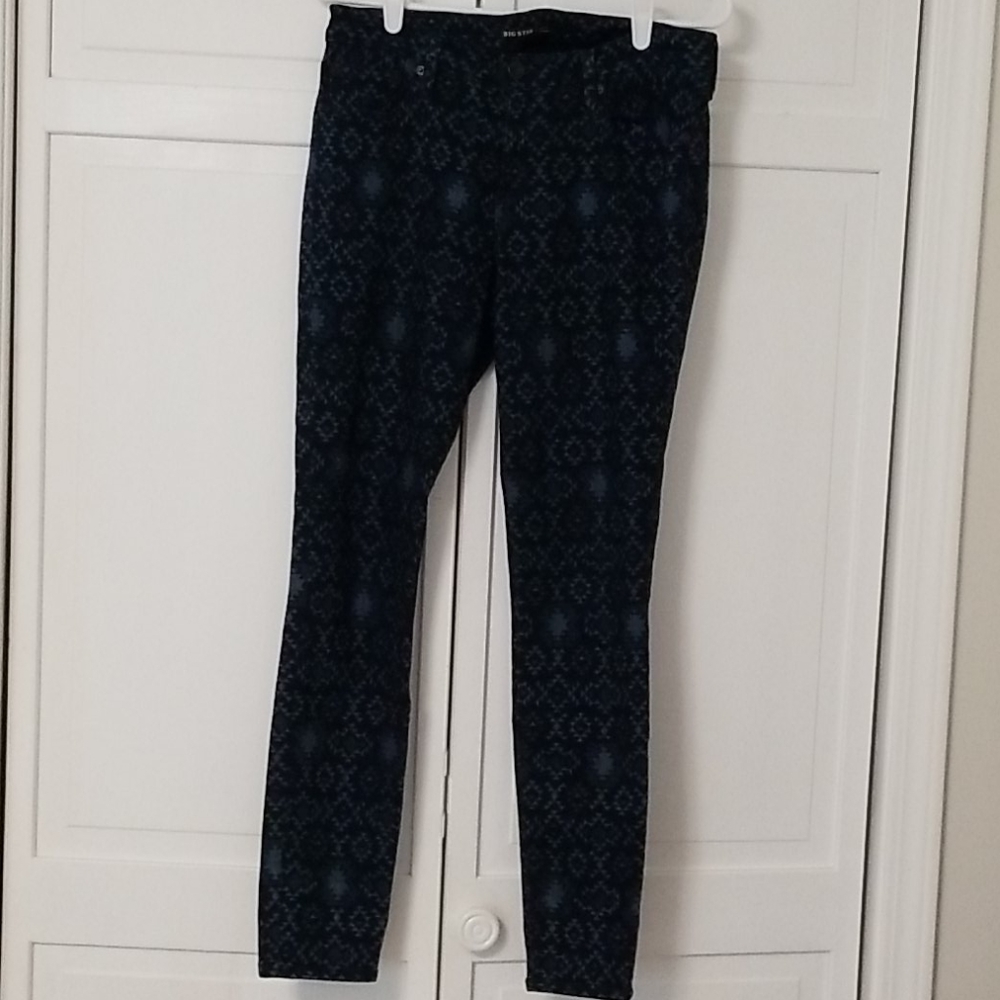 Geometric print jeans sz 30